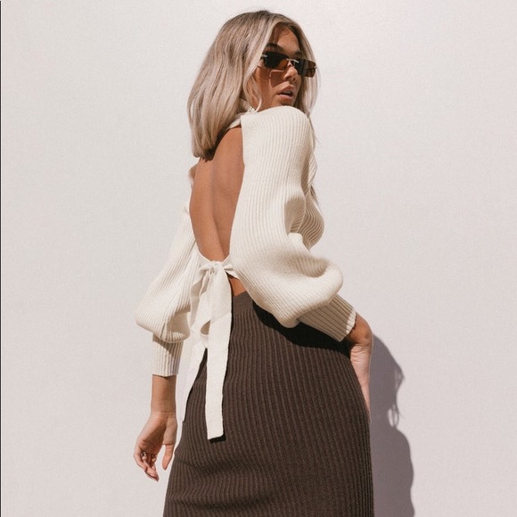 Princess Polly | Bernadette sweater cream - Picture 1 of 4